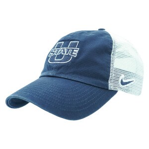 Nike U-State Mesh Back Adjustable Navy Trucker Cap